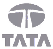 Tata company logo with stylized T shape above the word TATA.